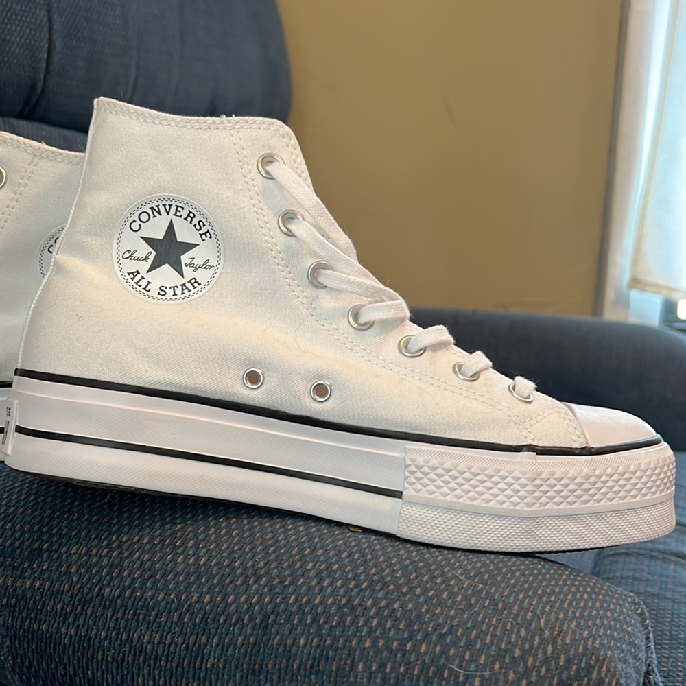 Converse High Top - White - Women 9 - never worn, too small.